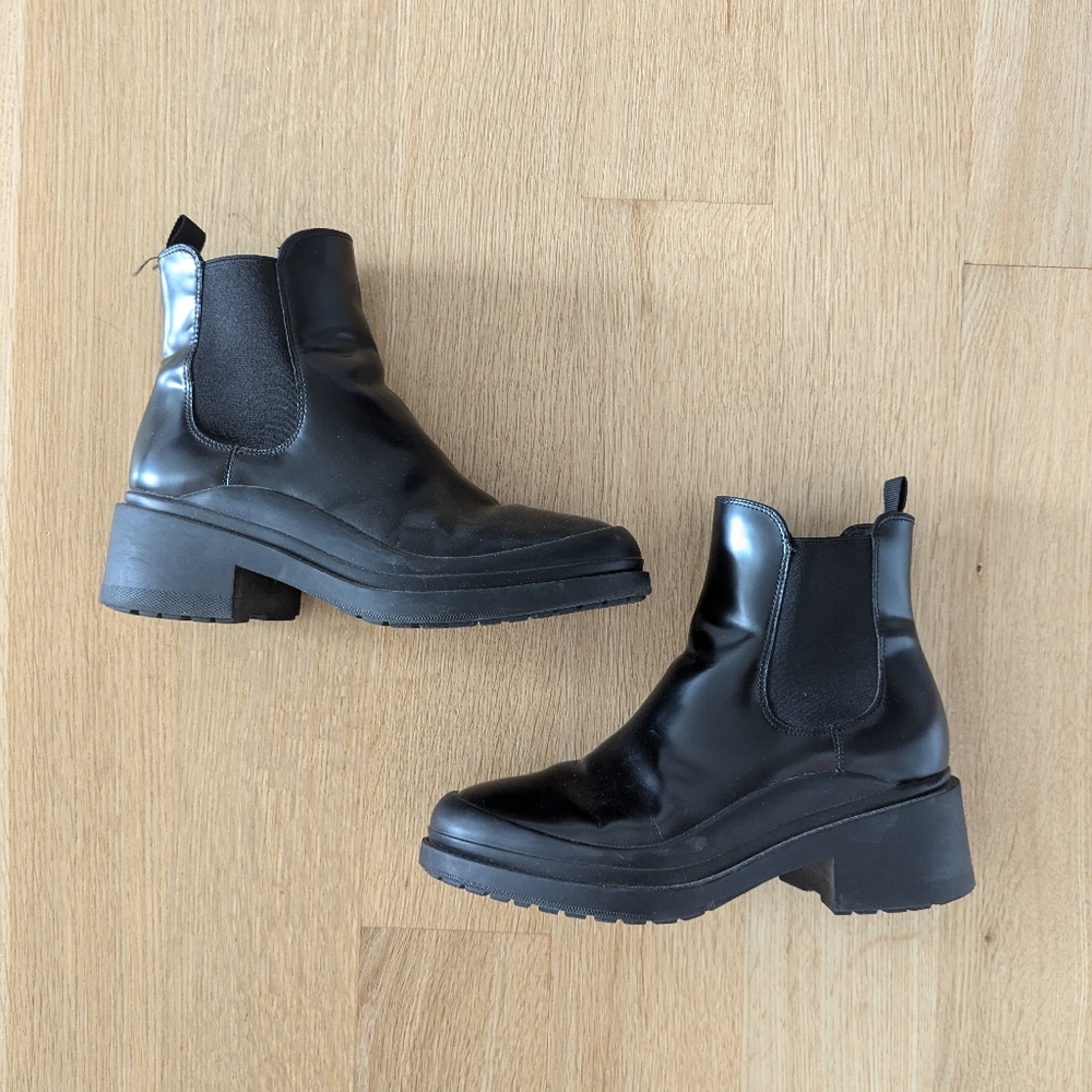 Cole Haan Black Westerly Water Resistant Boots Size 7.5